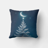 三日月から垂れるクリスマスの星 クッション (裏面)