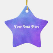 三日月かわいらし抽象芸術装飾星 セラミックオーナメント (裏面)