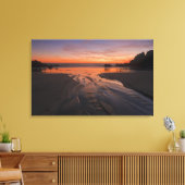三日月が夕空に沈む キャンバスプリント (インサイチュ (リビング))