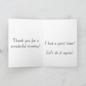 三日月とブルー素晴らしヘロンカード サンキューカード (内部)