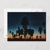 三日月と日没の1つ星 ポストカード (正面/裏面)