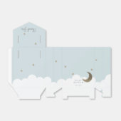 三日月と星ライトブルーボーイバプテスマ フェイバーボックス (折り畳みなし)