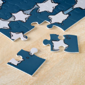 三日月と星、テキストを追加 ジグソーパズル (側面)