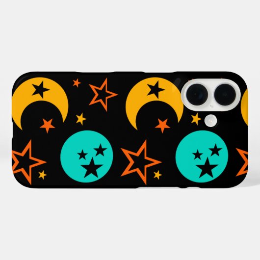 三日月と満月の夜中 Case-Mate iPhoneケース (裏面 (横))