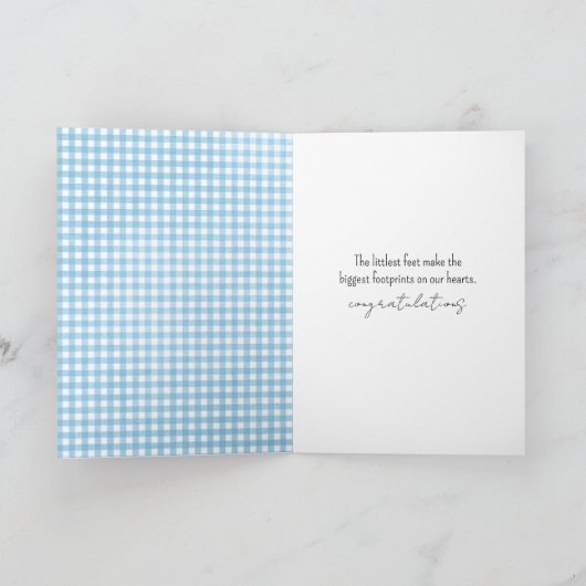 三日月に眠るテディベア カード (内部)