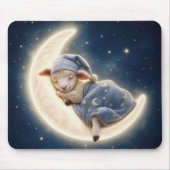 三日月に眠る子羊 マウスパッド (正面)
