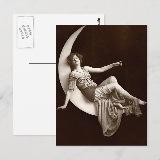 三日月に ポストカード (正面/裏面)