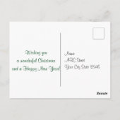 三日月のあるメリークリスマス ポストカード (裏面)