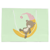 三日月のテディベア ラージペーパーバッグ (裏面)