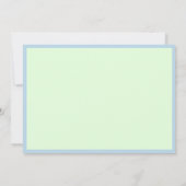 三日月のベビーシャワーにテディベア 招待状 (裏面)