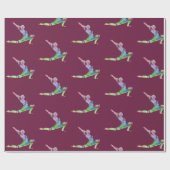 三日月のポーズ ラッピングペーパー (フラット)