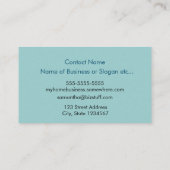 三日月のヴィンテージ画像の天使 名刺 (裏面)