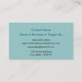 三日月のヴィンテージ画像の天使 名刺 (裏面)