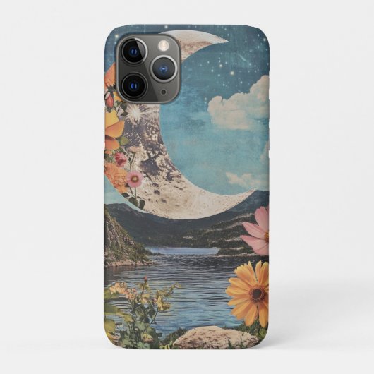 三日月の上の穏やかな風景 Case-Mate iPhoneケース (裏)