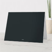 三日月の下の神秘的な象の茶パーティー カード (裏面)