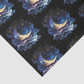 三日月の星の天空の黒ハロウィン 薄葉紙 (詳細)