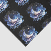 三日月の星の天空の黒ハロウィン 薄葉紙 (詳細)