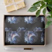 三日月の星の天空の黒ハロウィン 薄葉紙 (ギフト)