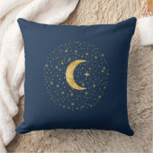 三日月の星月夜 クッション (ブランケット)