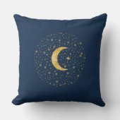 三日月の星月夜 クッション (正面)