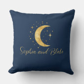 三日月の星月夜 クッション (正面)