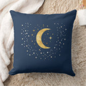 三日月の星月夜 クッション (ブランケット)
