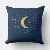 三日月の星月夜 クッション (正面)