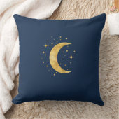 三日月の星月夜 クッション (ブランケット)