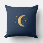 三日月の星月夜 クッション (正面)