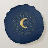 三日月の星月夜 ラウンドクッション (裏面)
