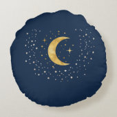 三日月の星月夜 ラウンドクッション (裏面)
