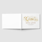 三日月の星空の夜の天結婚人 ゲストブック (全面)