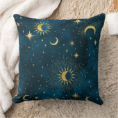 三日月の星空の夜 クッション (ブランケット)