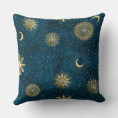 三日月の星空の夜 クッション (裏面)