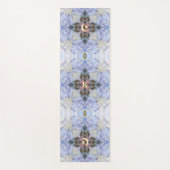 三日月の星、フローラ紫の氷の振動 ヨガマット (正面)