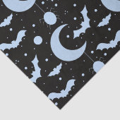 三日月の月、クモとこうもりブラックハロウィーン 薄葉紙 (詳細)