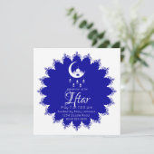 三日月の白いモスクFanous Ramadan、青 招待状 (スタンド正面)