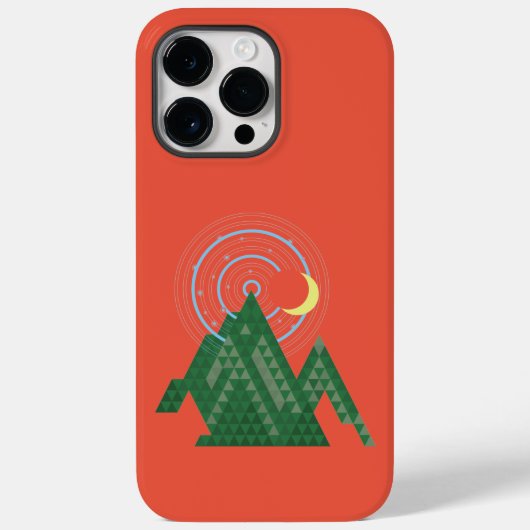 三日月の空の山のケース – メイトiPhon Case-Mate iPhoneケース (裏面)