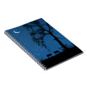 三日月の馬と星空の夜 ノートブック (右側)