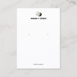 三日月イヤリングジュエリー表示ホルダー 名刺