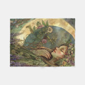 三日月オスタラ フリースブランケット (正面(横))