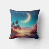 三日月オーバートロピカルビーチナイトスカイ クッション (裏面)