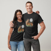 三日月カピバラ かわいい動物パロディ Tシャツ (ユニセックス)