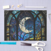 三日月ステンドグラス 薄葉紙 (クラフト)