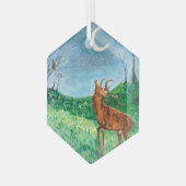 三日月バック ガラスオーナメント (正面左)