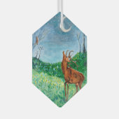 三日月バック ガラスオーナメント (正面右)