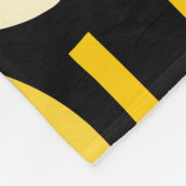 三日月パターン010921 – 琥珀 フリースブランケット (角)