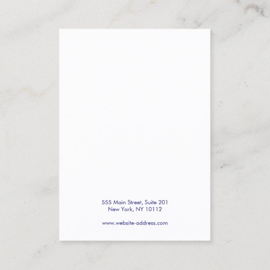 三日月ブラックイヤリング表示ホルダー 名刺 (裏面)