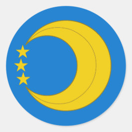 三日月ポピュレースバッジのシャー ラウンドシール