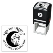 三日月ライブラリーの猫 その３ 書名 セルフインキングスタンプ (インサイチュ)